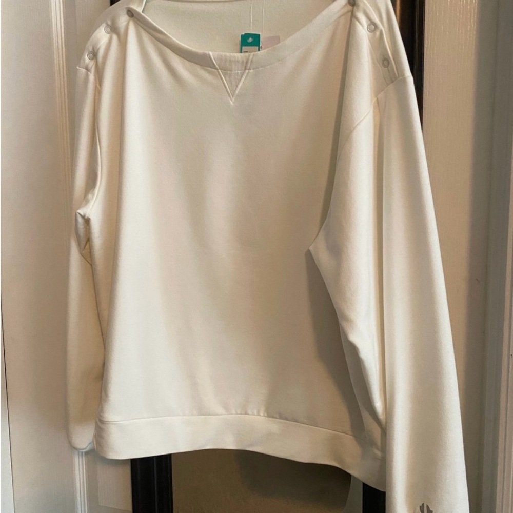 Thrive Societe Cream Long Sleeve Top